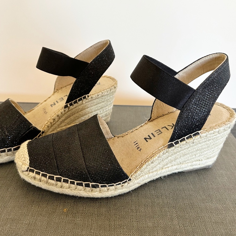 Black Anne Klein Espadrille Sandals
